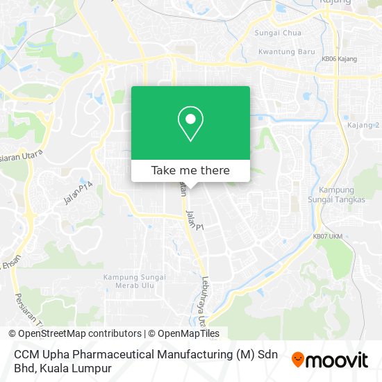 Peta CCM Upha Pharmaceutical Manufacturing (M) Sdn Bhd