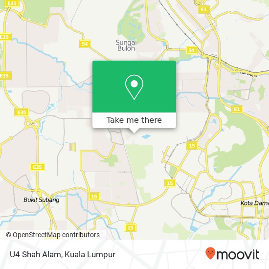 Peta U4 Shah Alam
