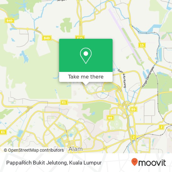 PappaRich Bukit Jelutong map