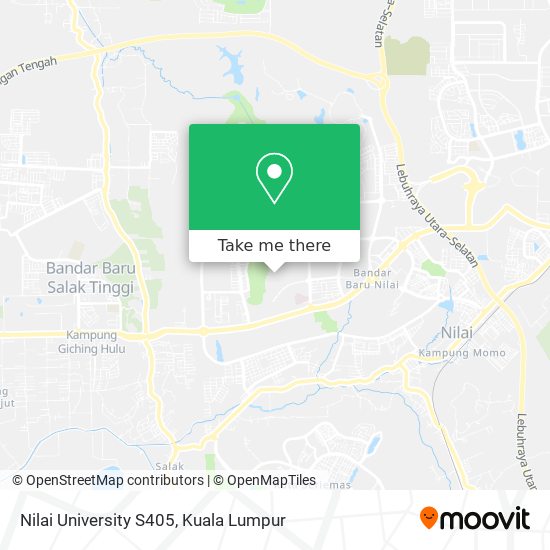 Peta Nilai University S405
