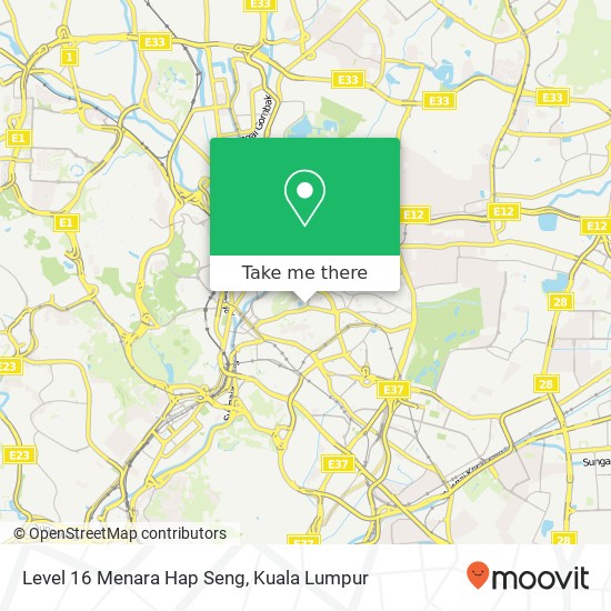 Level 16 Menara Hap Seng map