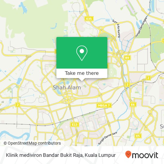 Klinik mediviron Bandar Bukit Raja map