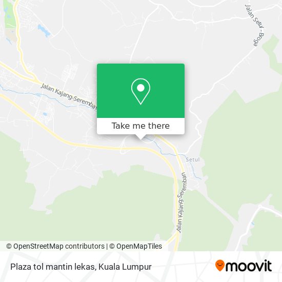 Plaza tol mantin lekas map