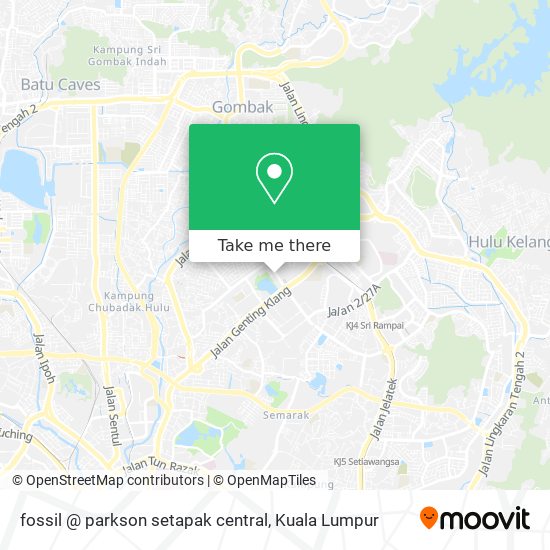 fossil @ parkson setapak central map