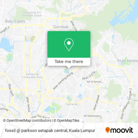 fossil @ parkson setapak central map