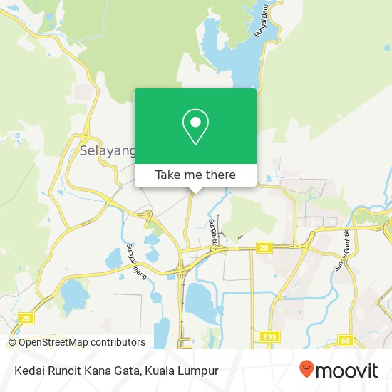 Kedai Runcit Kana Gata map