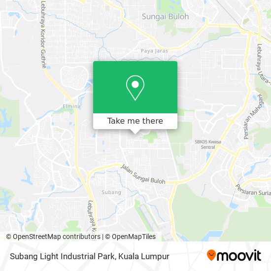 Subang Light Industrial Park map