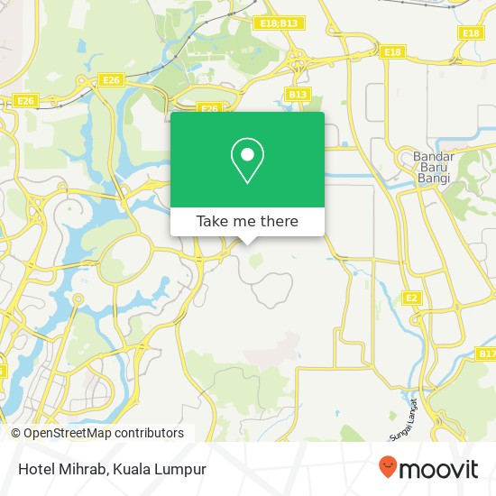 Hotel Mihrab map