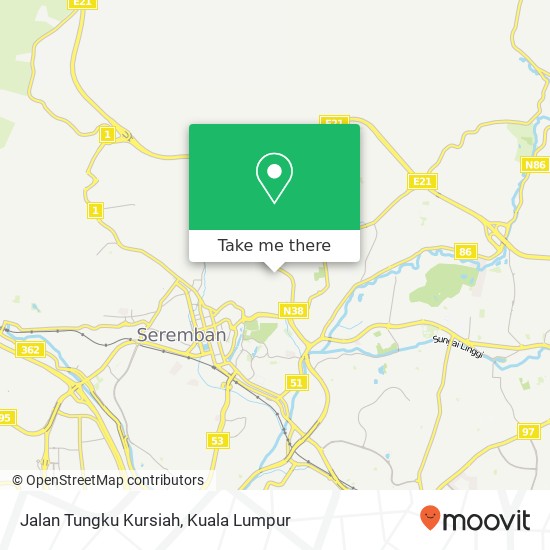 Jalan Tungku Kursiah map