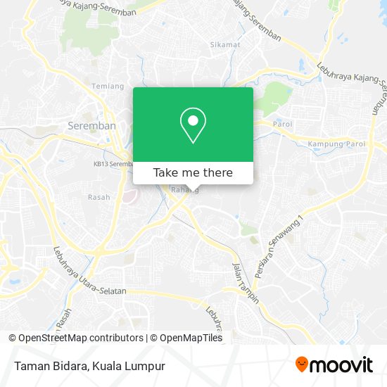 Taman Bidara map