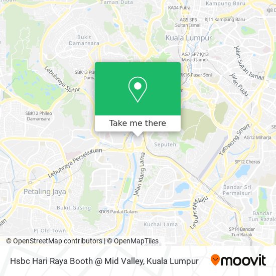 Peta Hsbc Hari Raya Booth @ Mid Valley