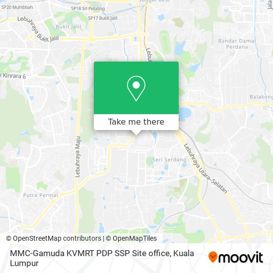 MMC-Gamuda KVMRT PDP SSP Site office map