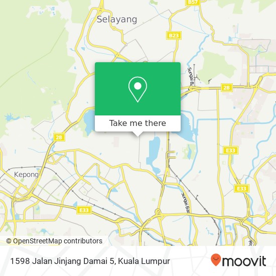 1598 Jalan Jinjang Damai 5 map