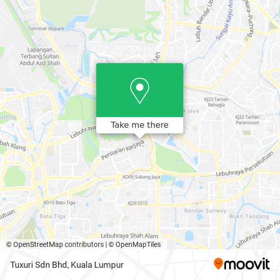 Tuxuri Sdn Bhd map
