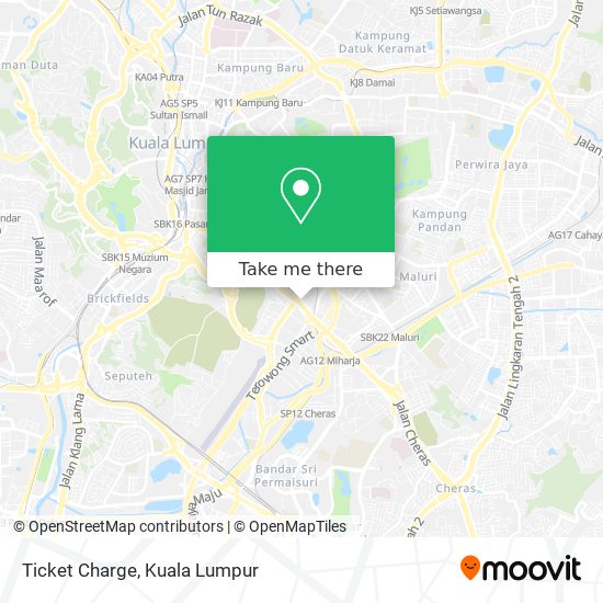 Ticket Charge map