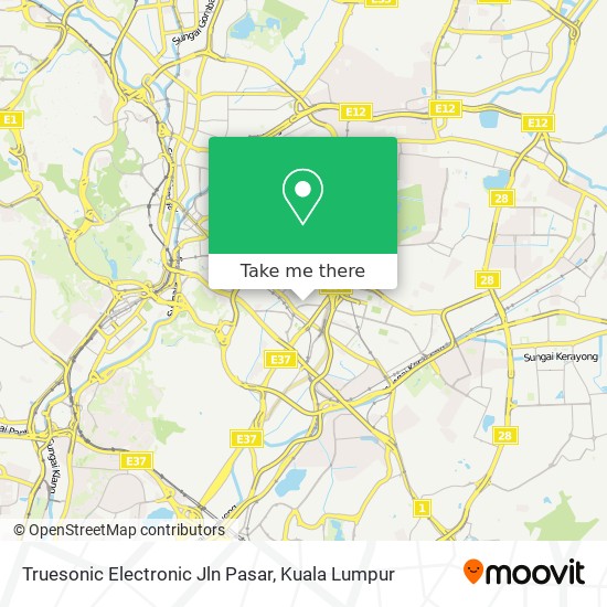 Truesonic Electronic Jln Pasar map