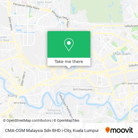 Peta CMA-CGM Malaysia Sdn BHD i-City