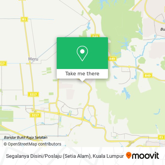 Segalanya Disini / Poslaju (Setia Alam) map