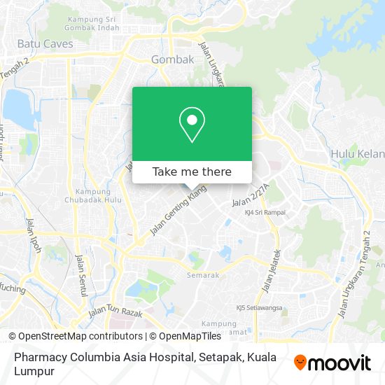 Peta Pharmacy Columbia Asia Hospital, Setapak