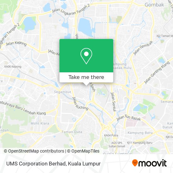 UMS Corporation Berhad map