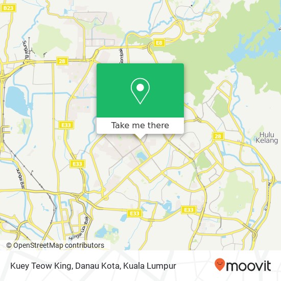 Kuey Teow King, Danau Kota map