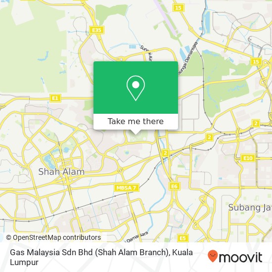 Gas Malaysia Sdn Bhd (Shah Alam Branch) map