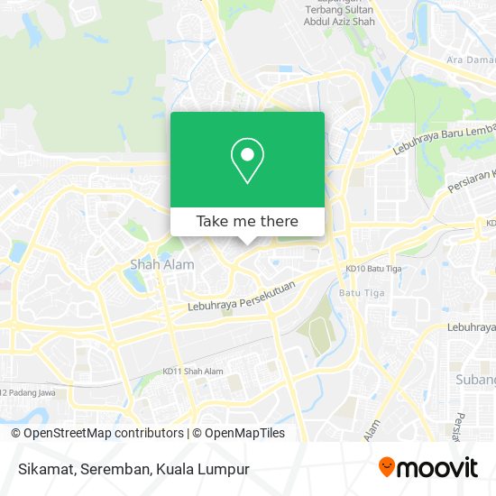 Sikamat, Seremban map