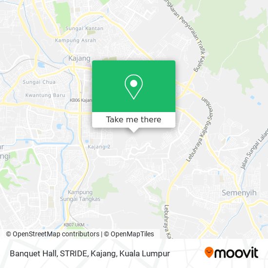Banquet Hall, STRIDE, Kajang map
