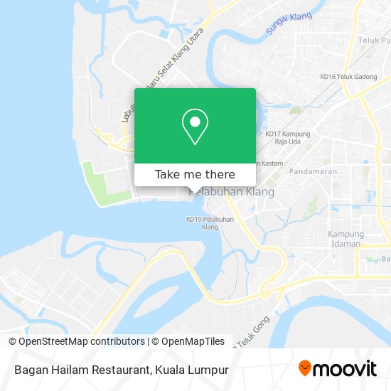 Peta Bagan Hailam Restaurant