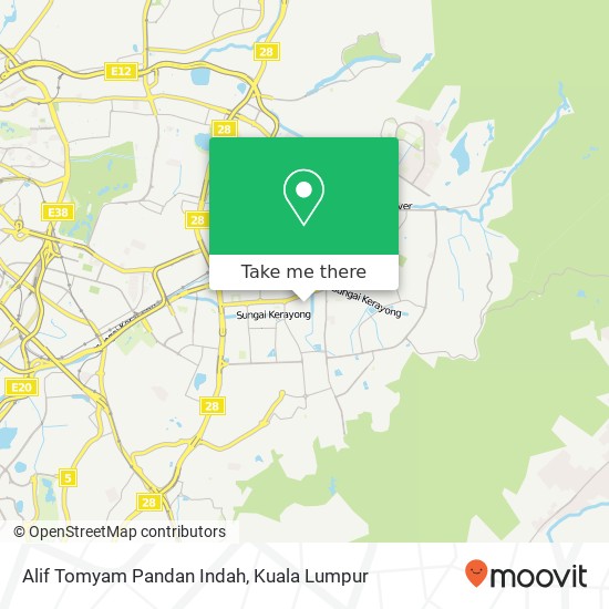 Alif Tomyam Pandan Indah map
