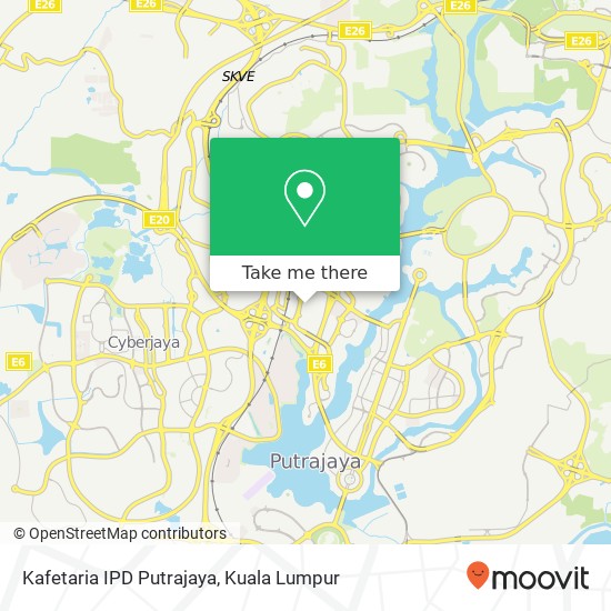 Kafetaria IPD Putrajaya map