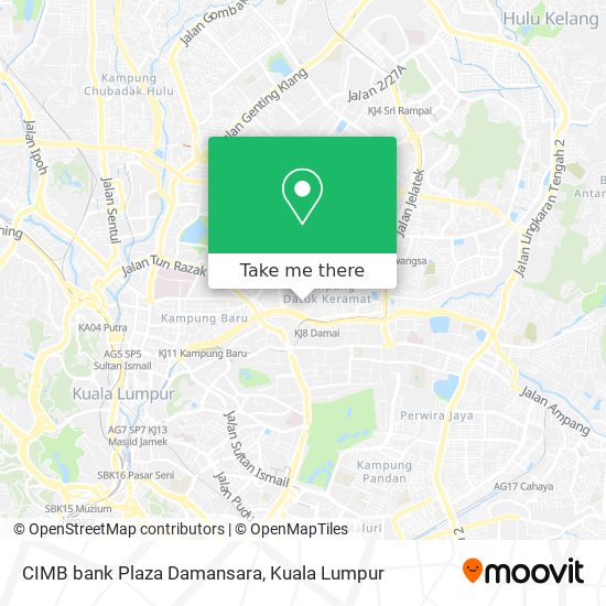 Peta CIMB bank Plaza Damansara