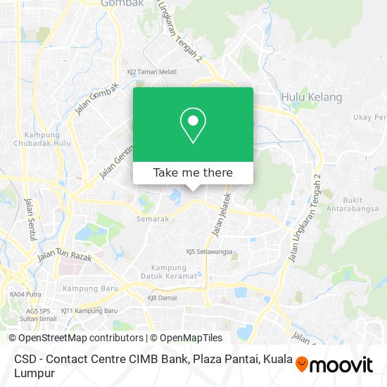 CSD - Contact Centre CIMB Bank, Plaza Pantai map