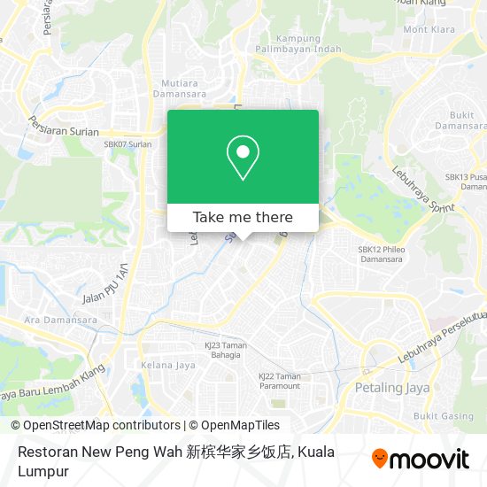 Restoran New Peng Wah 新槟华家乡饭店 map