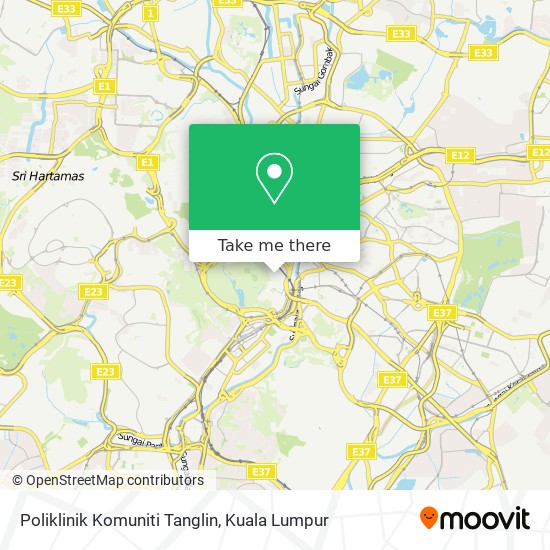 Poliklinik Komuniti Tanglin map