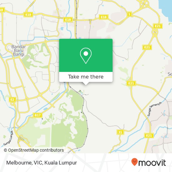 Melbourne, VIC map