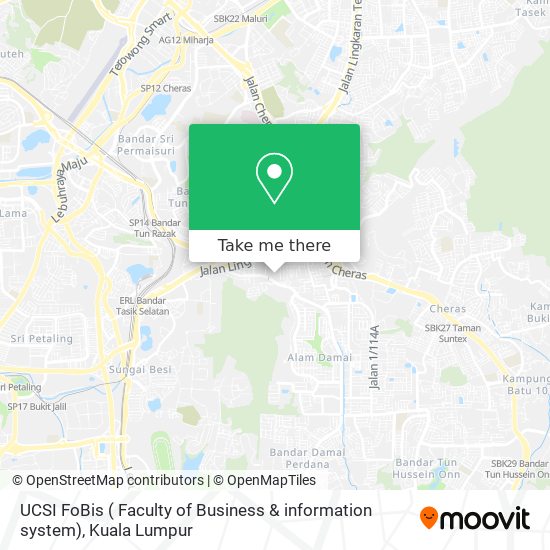 UCSI FoBis ( Faculty of Business & information system) map