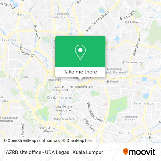 Peta AZRB site office - UDA Legasi