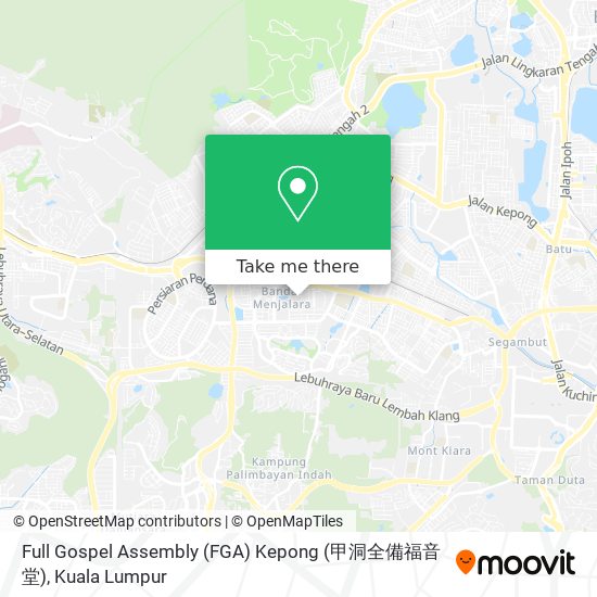 Full Gospel Assembly (FGA) Kepong (甲洞全備福音堂) map