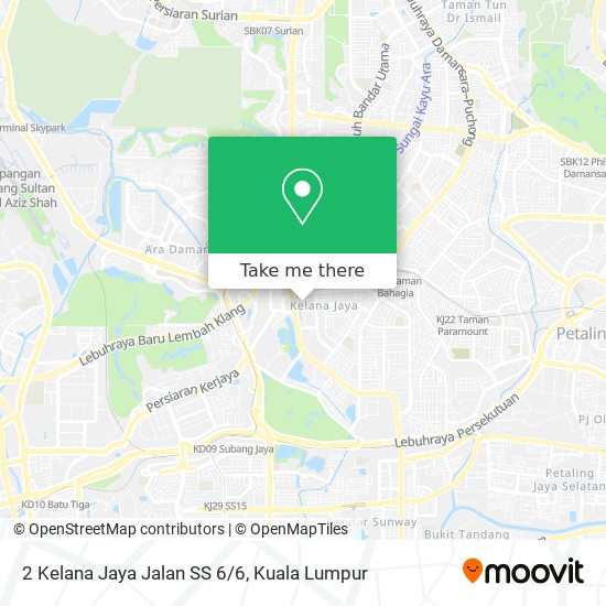 Peta 2 Kelana Jaya Jalan SS 6/6