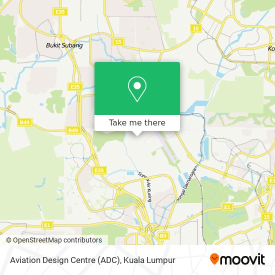 Aviation Design Centre (ADC) map