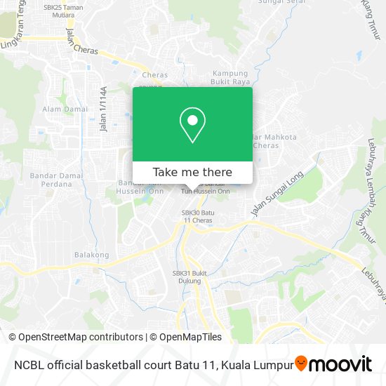NCBL official basketball court Batu 11 map