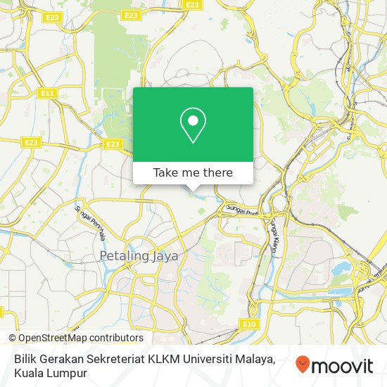 Peta Bilik Gerakan Sekreteriat KLKM Universiti Malaya