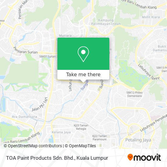 TOA Paint Products Sdn. Bhd. map