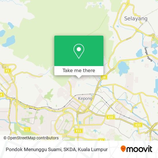 Pondok Menunggu Suami, SKDA map