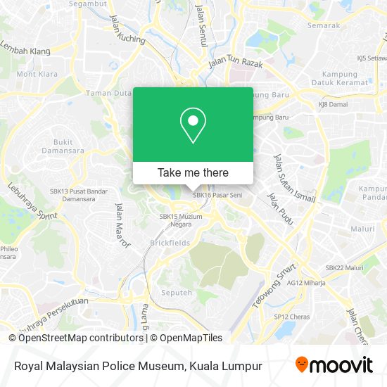 Royal Malaysian Police Museum map