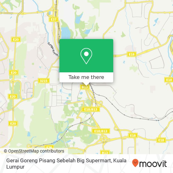 Gerai Goreng Pisang Sebelah Big Supermart map