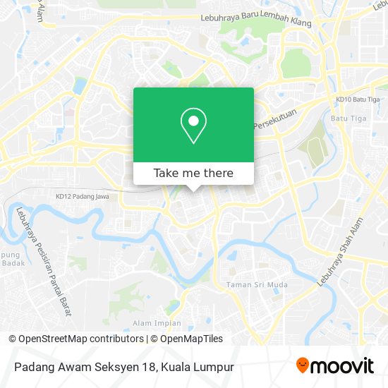Peta Padang Awam Seksyen 18
