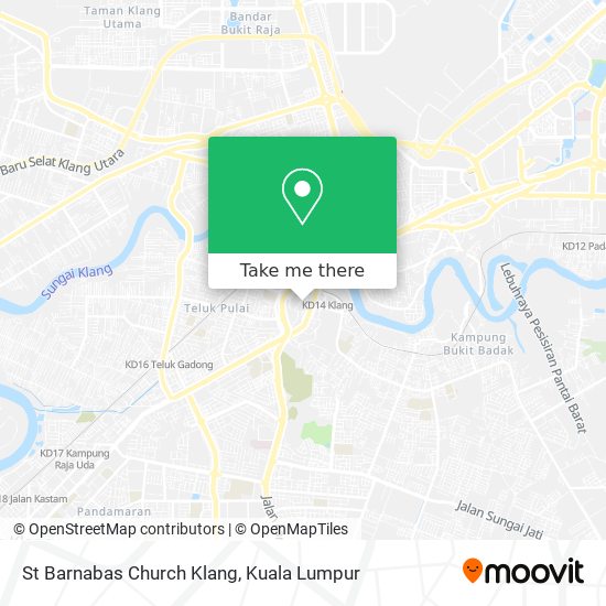 St Barnabas Church Klang map