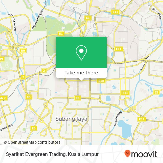 Peta Syarikat Evergreen Trading